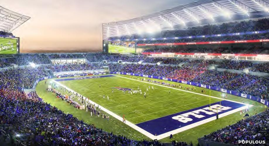 Populous stadium depiction