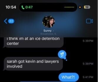 Sunny Naqvi's text the night of March 6