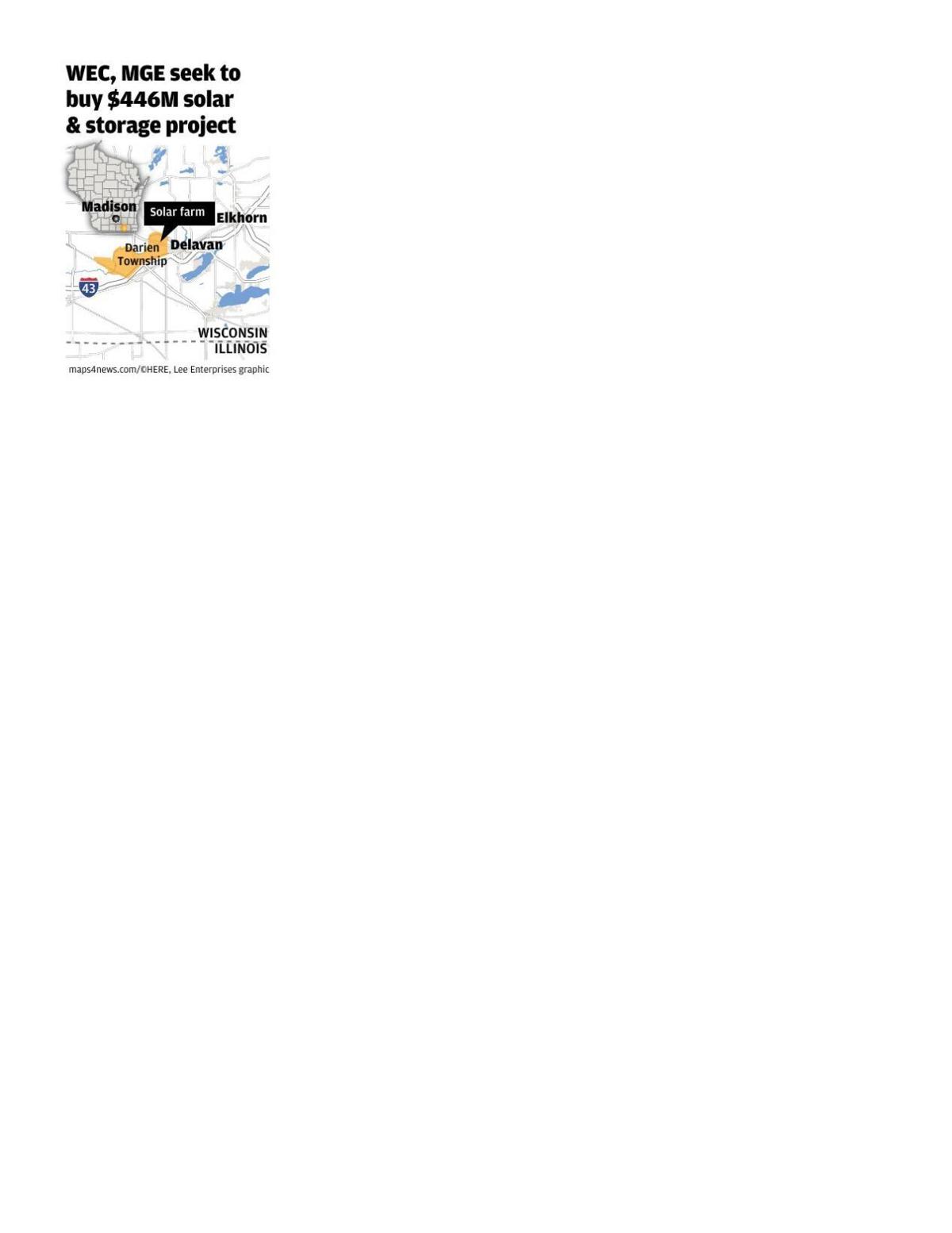 Darien solar farm map