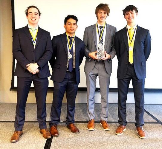 Big Foot Union High School third place forensic accounting team