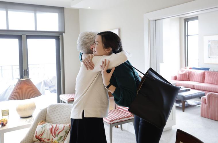 Ellen Johnson, Madison philanthropist, with Beth Larson, Agrace development director