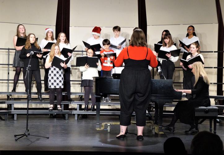 Williams Bay Middle School Grades 7-8 Choir performs at the Dec. 20 Winter Concert
