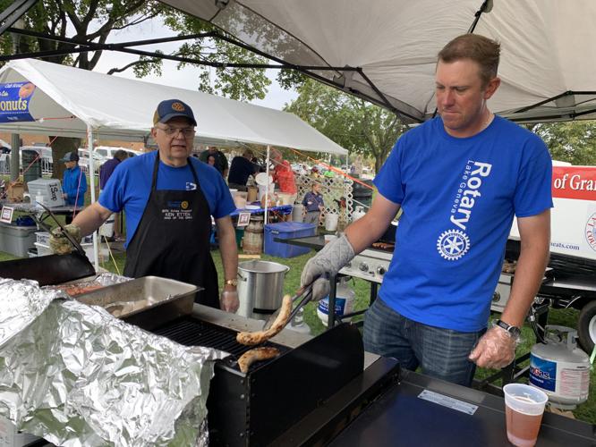 Grilling up some brats