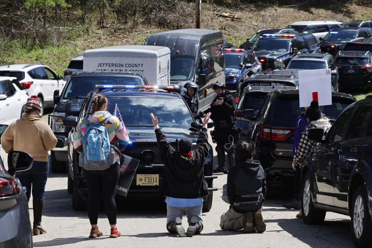 Activists block law enforcement