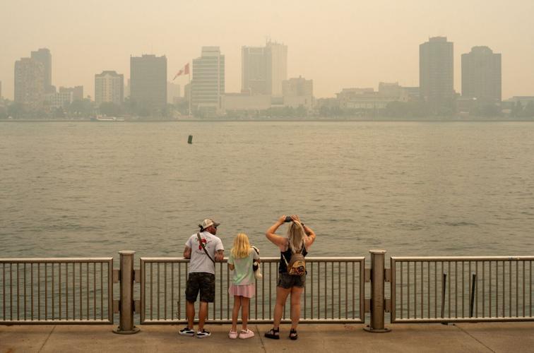 CANADA-WILDFIRES/USA-DETROIT