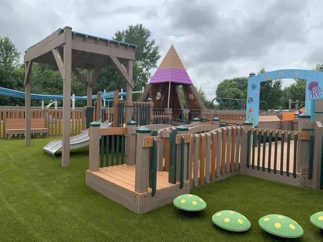 The Never Say Never Playland features equipment and activities for children of all abilities