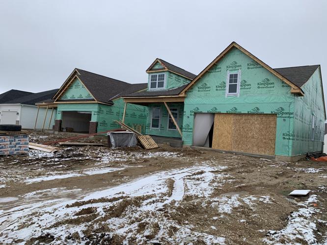 Several homes are still in the process of being constructed in the Symphony Bay subdivision