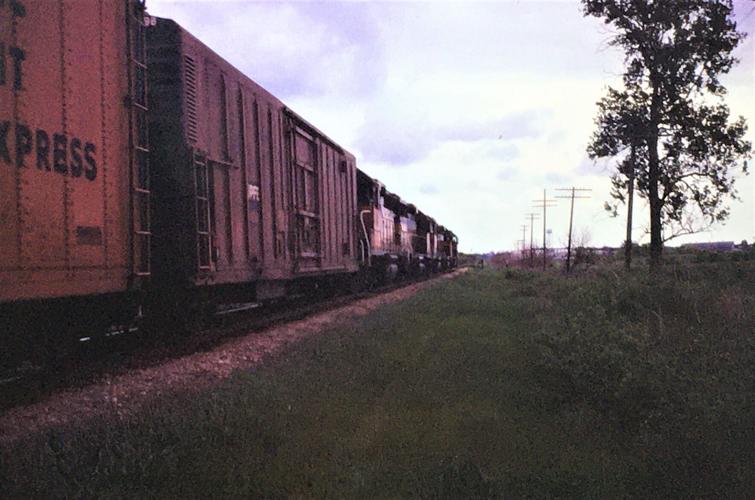 Milwaukee Road freight train heading northeast on the Southwest Division toward the Bardwell junction near Darien, 1976..jpg