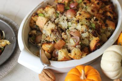 Sausage and grape stuffing