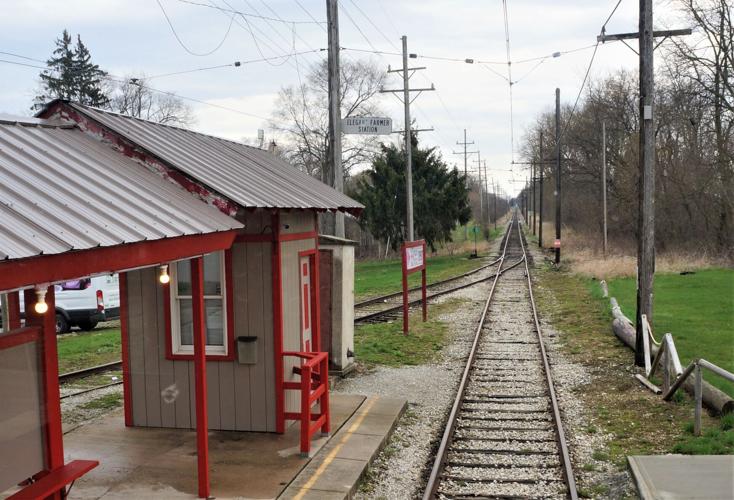 East Troy Electric Railroad platform at The Elegant Farmer, 1545 Main St., Mukwonago