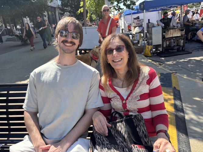 Judy Faulkner and her grandson