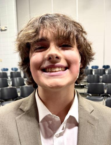 Williams Bay High School sophomore Keller Cook, of Delavan, Mr. Bumble in "Oliver Jr."