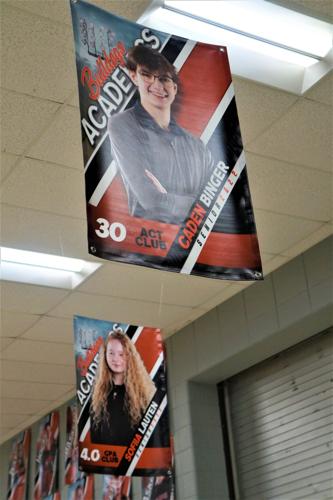 New academic performance banners at Williams Bay High School