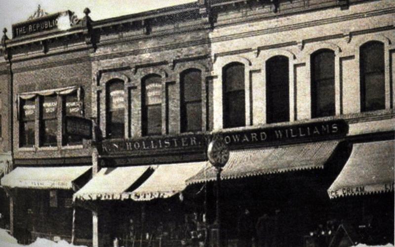 Hollister hardware store Walworth County historical photo