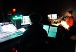 "Peter Pan and Wendy" - Tech crew in the lighting and sound booth