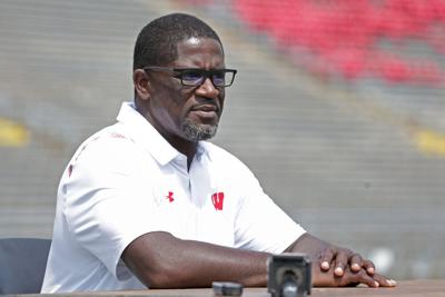 Wisconsin running backs coach Gary Brown