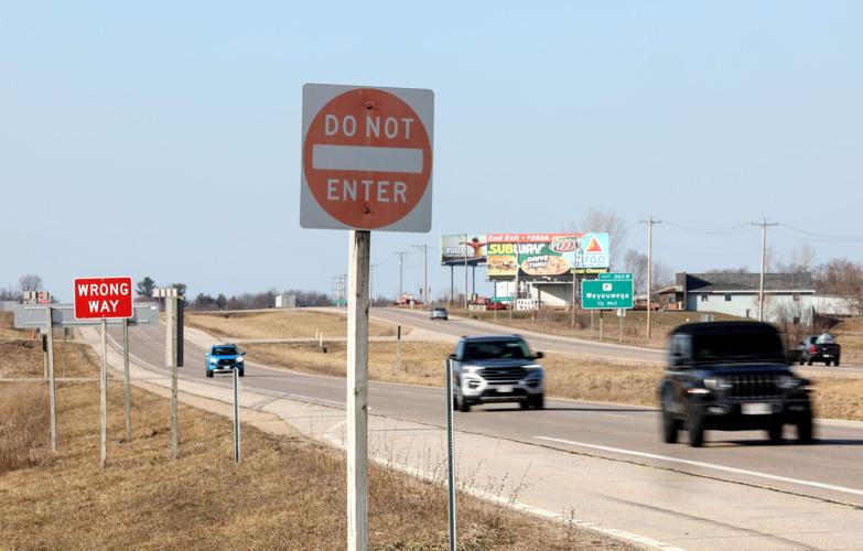 Do not enter, wrong way signs