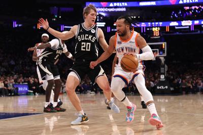 Bucks Knicks Basketball