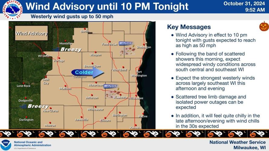 Wind advisory 10-31-24, NWS graphic