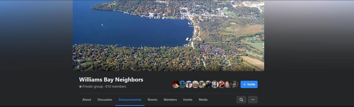 Williams Bay Neighbors Facebook page