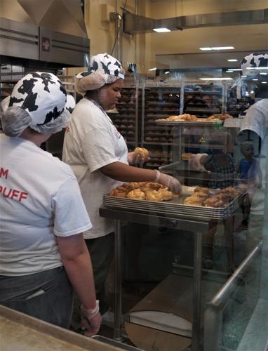 Cream puff baking in the Original Cream Puff Pavilion at the 2022 Wisconsin State Fair