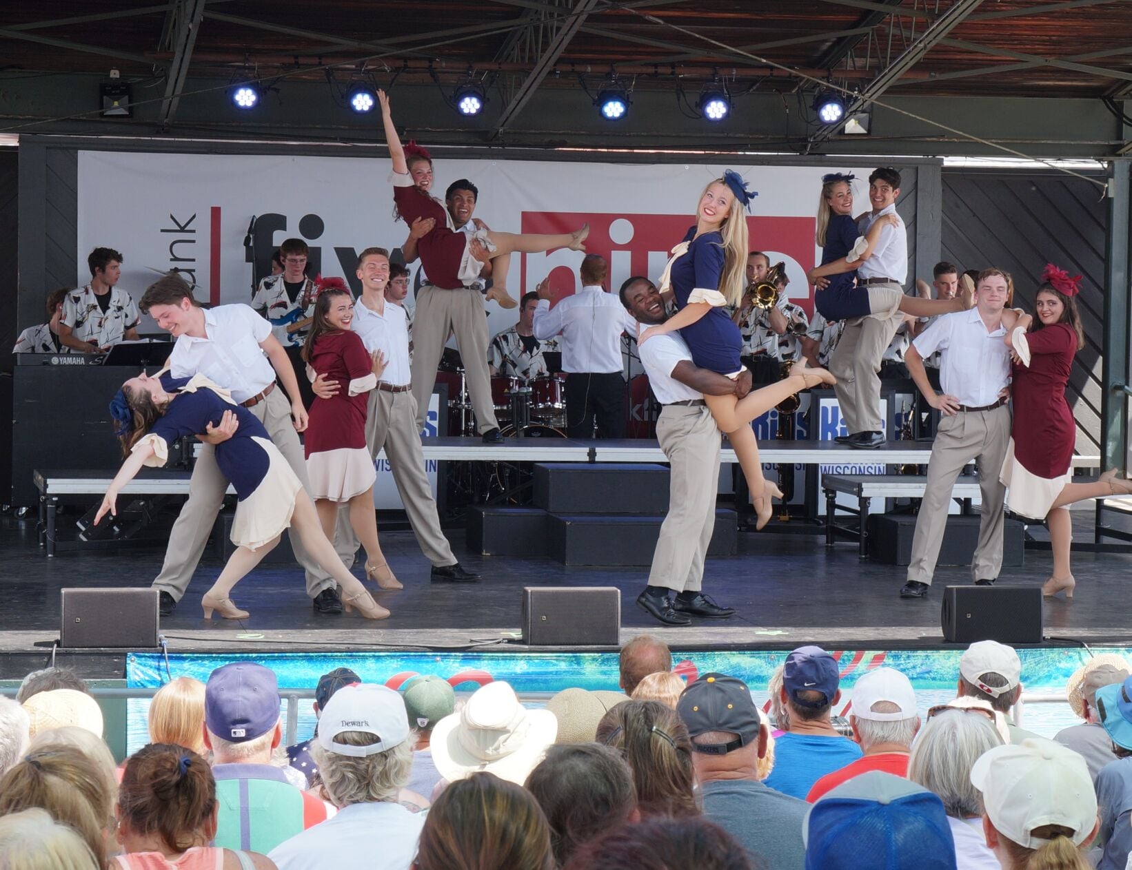 Kids from Wisconsin entertain fairgoers at the Bank Five Nine Amphitheater at Wisconsin State Fair Park