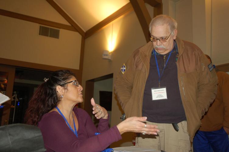 Isabel Kluge and Steve Loudon homeless count