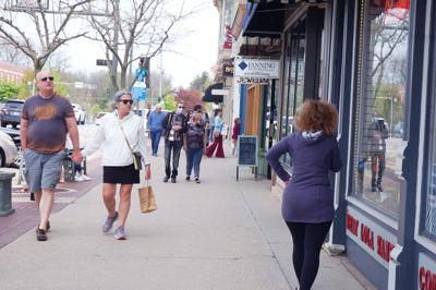 Lake Geneva's Main Street after reopening