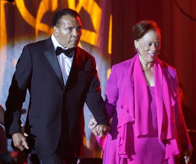 Muhammad Ali, escorted on stage by his wife Lonnie, had a message of compassion that resonates today.