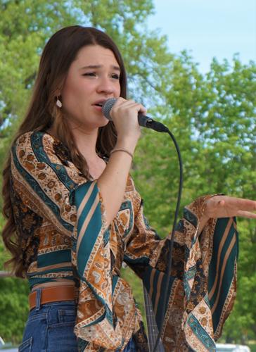 Kenosha's Audrey Garhart entertains at Bacon Fest