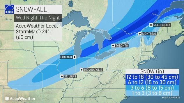 Snow Wed night-Thur night by AccuWeather