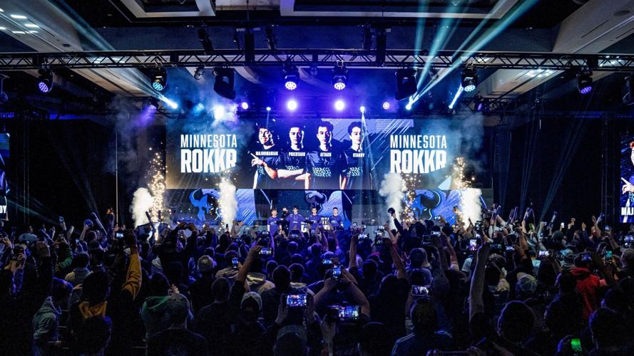Large theater with Rokkr esports event