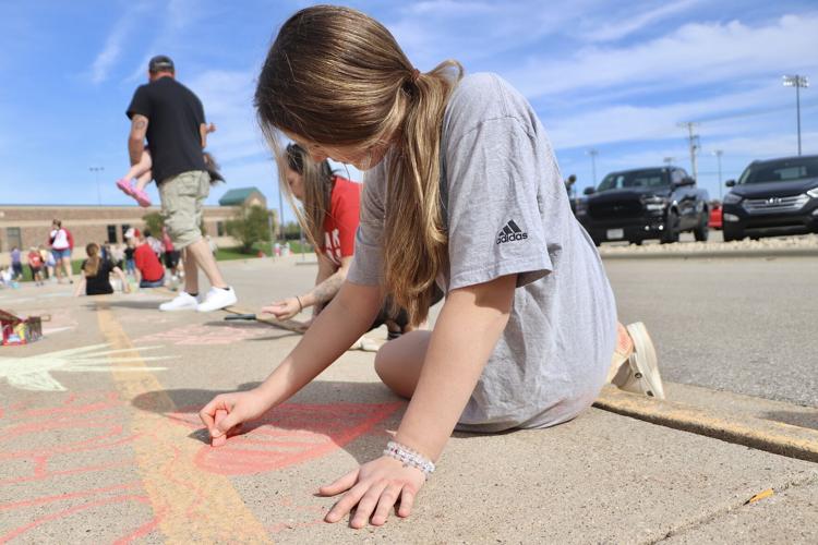 Mount Horeb Middle School art gathering