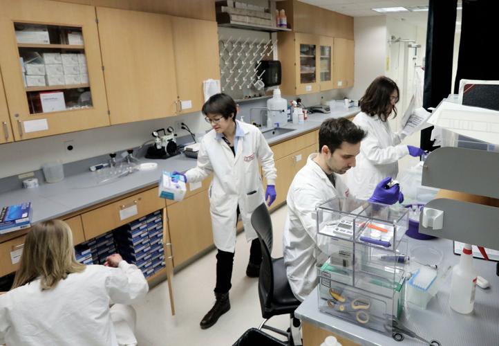 Students work at UW Engineering Centers Building, State Journal file photo