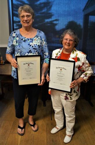 American Legion Citation of Meritorious Service honorees Ellen Weber and Kate Franzen