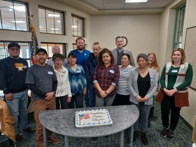 Graduates from the citizenship prepartory program