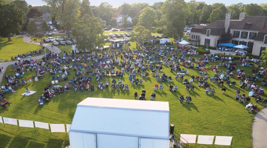 Music at Twilight aerial photo