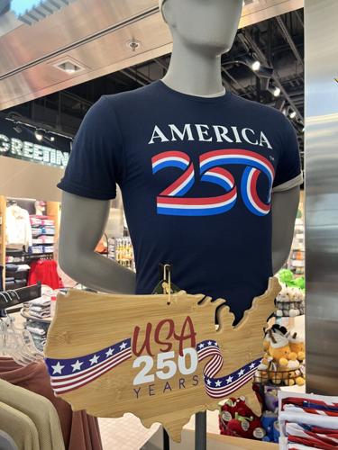 USA 250 cutting board and t-shirt