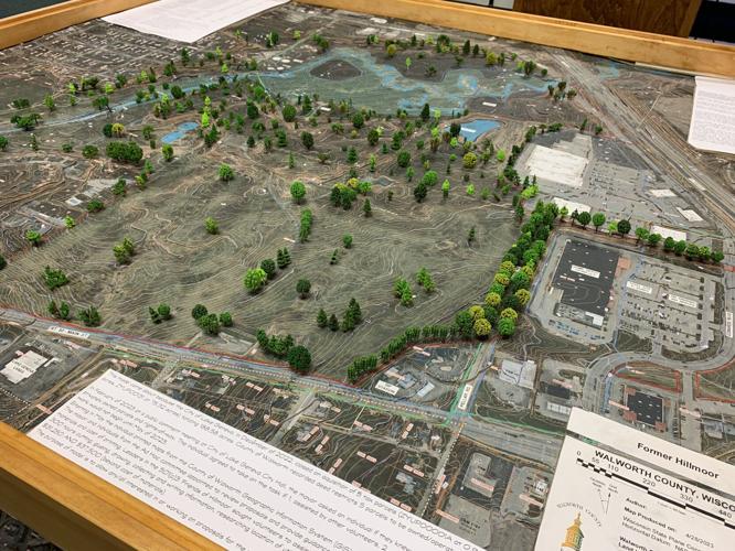A three-dimensional topographical map of the Hillmoor property has been created