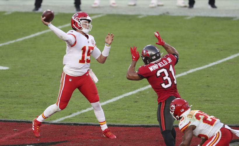 Patrick Mahomes passes, AP generic file photo
