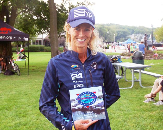 Demet a triathlon winner