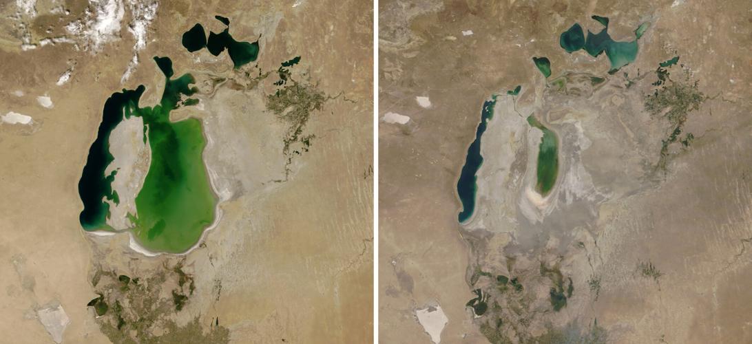 Climate Shrinking Lakes
