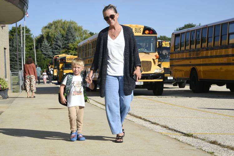 FIRST DAY OF SCHOOL AT PRIAIRIE LANE ELEMENTARY