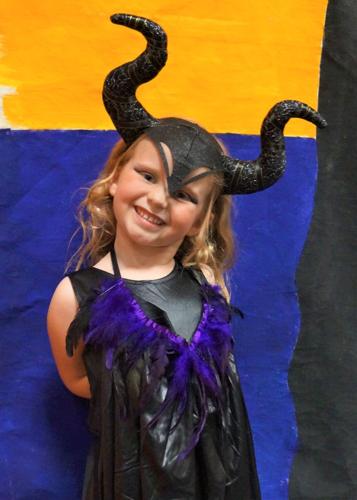 Maleficent (Fontana Elementary School 5K student Mazie Kilkenny)