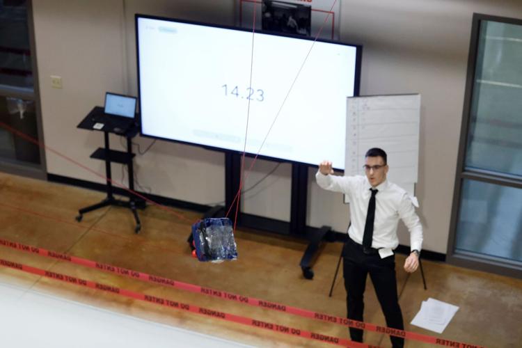 John Klenke at SkillsUSA competition in Sturtevant