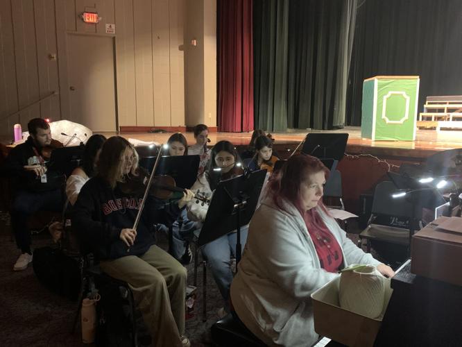 Members of the Badger High School orchestra will be accompanying the cast members with some holiday music during the production of "White Christmas the Musial"