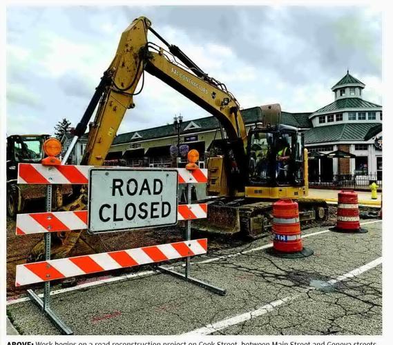 Road work begins on Cook Street