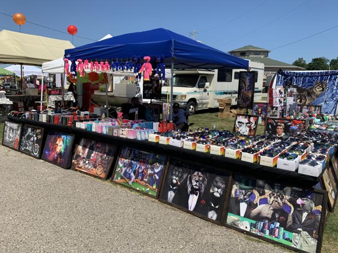 Besides food vendors, Ribfest also features craft vendors selling a variety of items