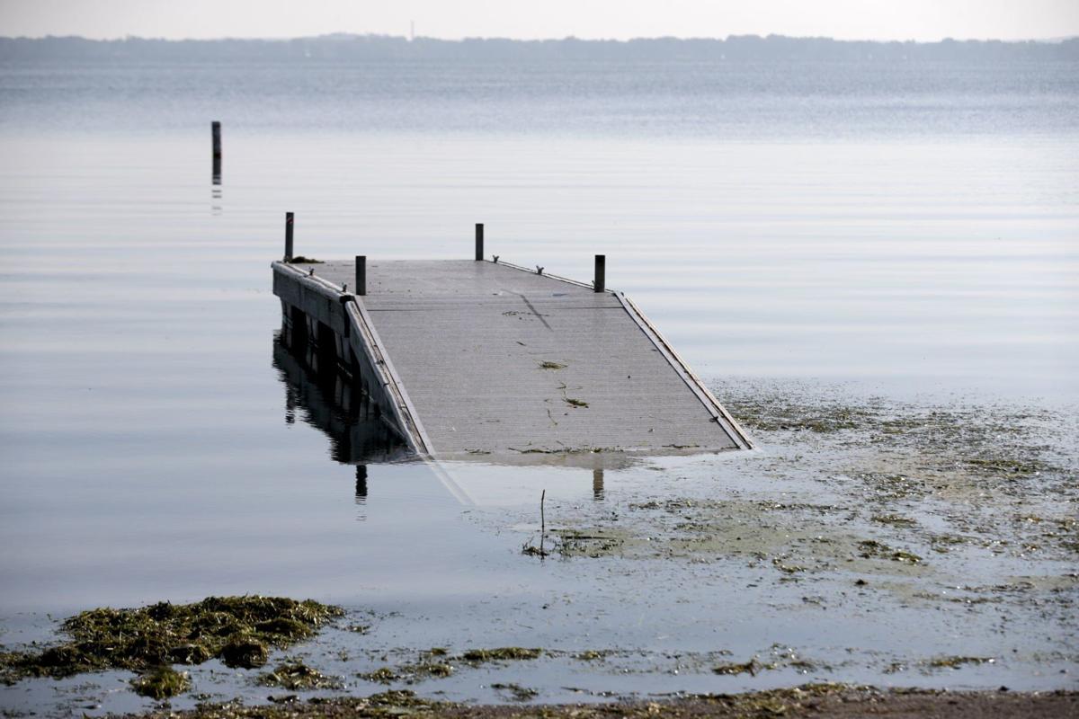 Flooded boat launch