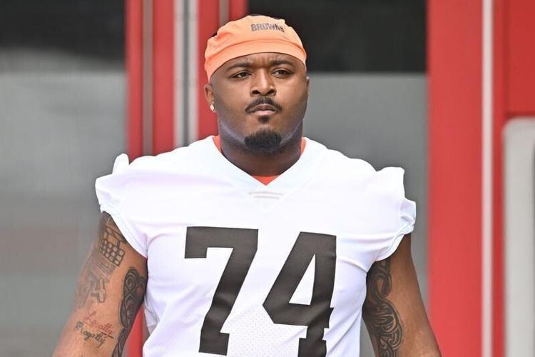 Browns OL Elgton Jenkins. Mandatory Credit: Ken Blaze-Imagn Images